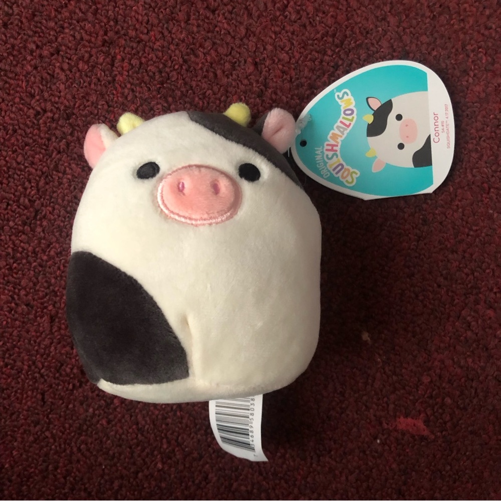Squishmallows Connor the Cow 4" Stuffed Plush